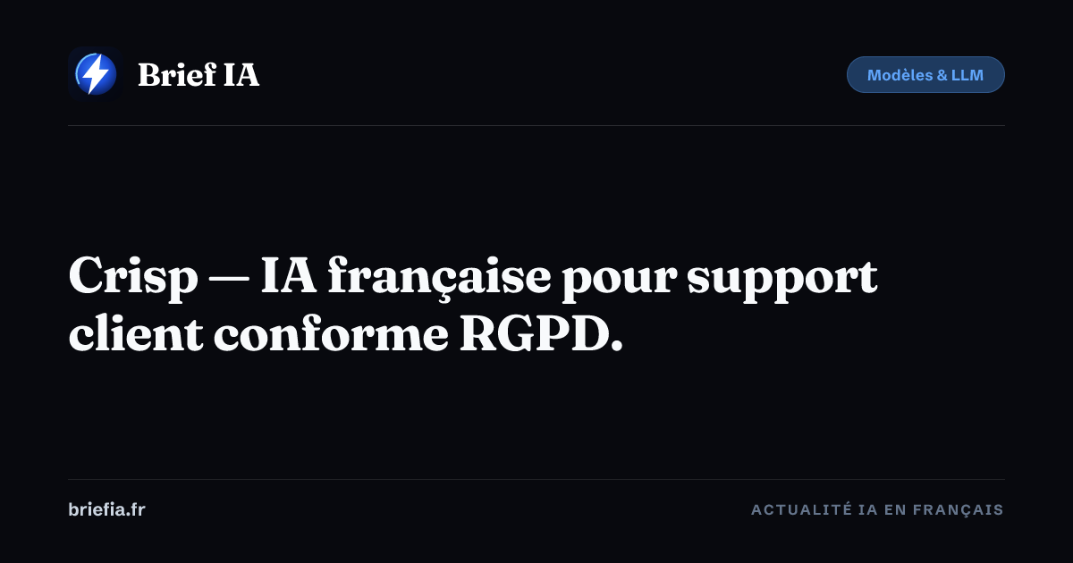 Crisp — Avis, prix et alternatives 2026 | Brief IA