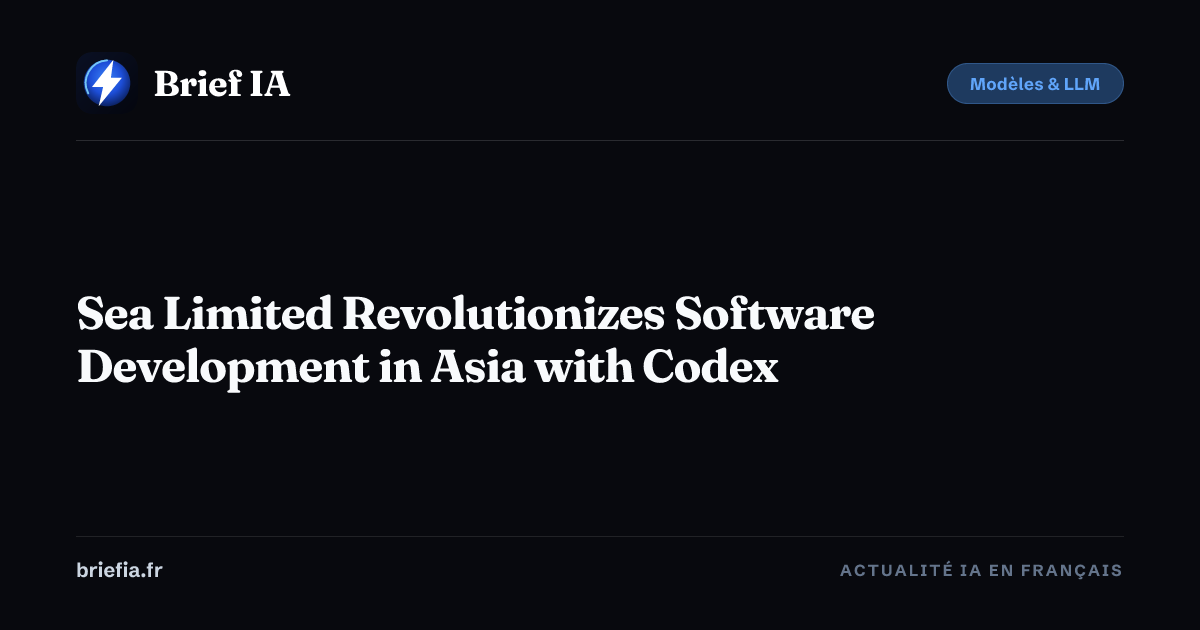 Sea Limited Revolutionizes Software Development in Asia with Codex ...