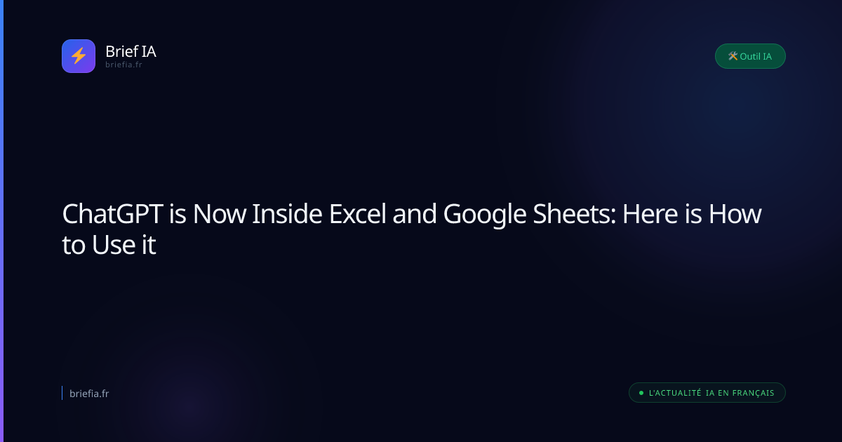 ChatGPT is Now Inside Excel and Google Sheets: Here is How to Use it ...
